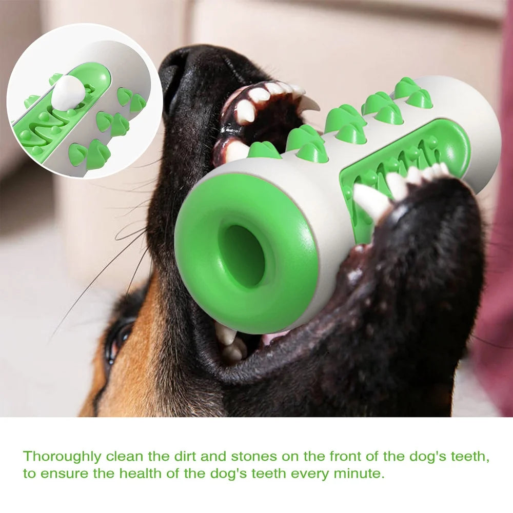 Rubber Dog Molar Toothbrush Toys Chew Cleaning Teeth Safe Puppy Dental Care Soft Pet Cleaning Toy Supplies Pet Accessories Blue