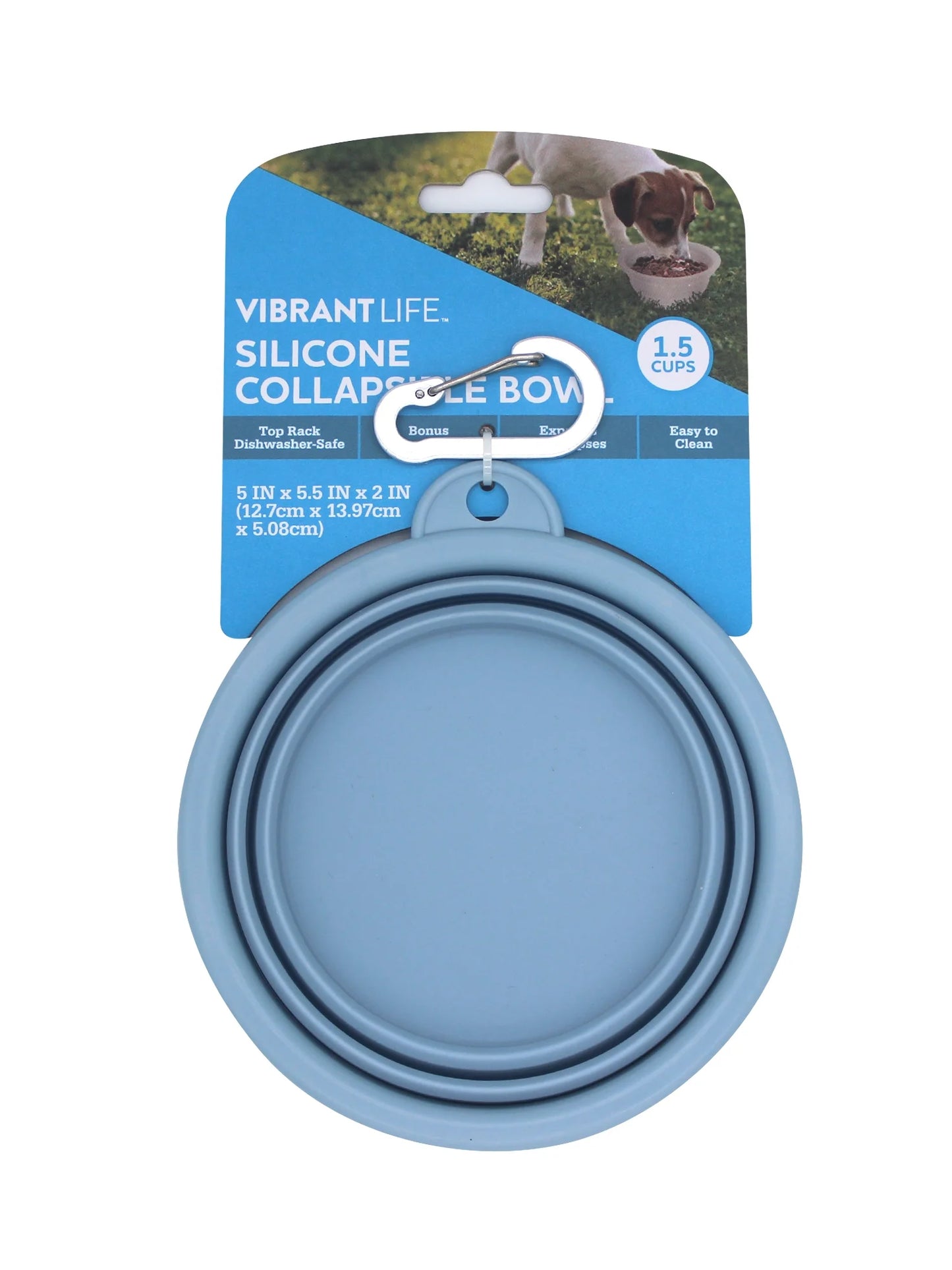 (3 Pack)  Collapsible Silicone Dog Pet Bowl