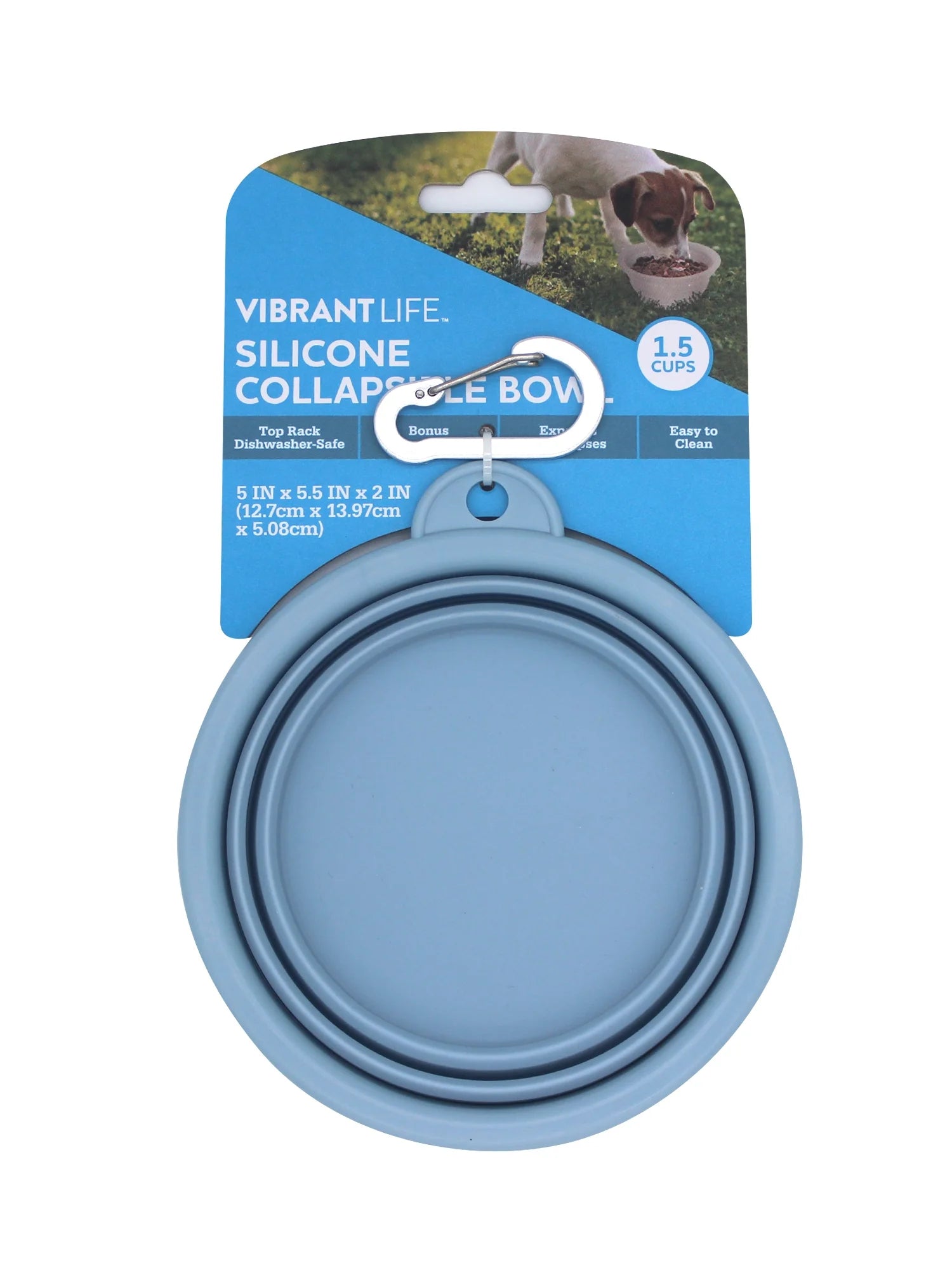(3 Pack)  Collapsible Silicone Dog Pet Bowl
