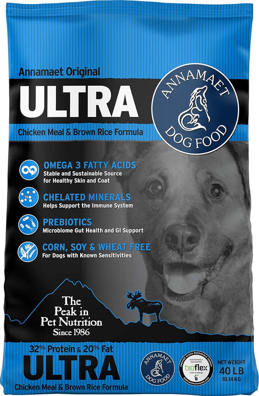 Original Ultra Formula Dry Dog Food, 32% Protein (Chicken & Brown Rice), 40-Lb Bag