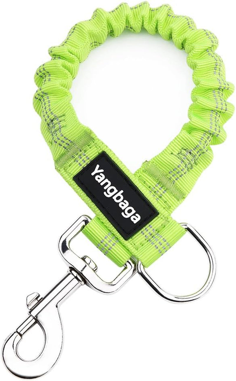 Dog Leash Extender, Shock Absorber Bungee Leash Attachment, Durable Nylon Dog Tie Out Extension with Stainless Steel Swivel Clips