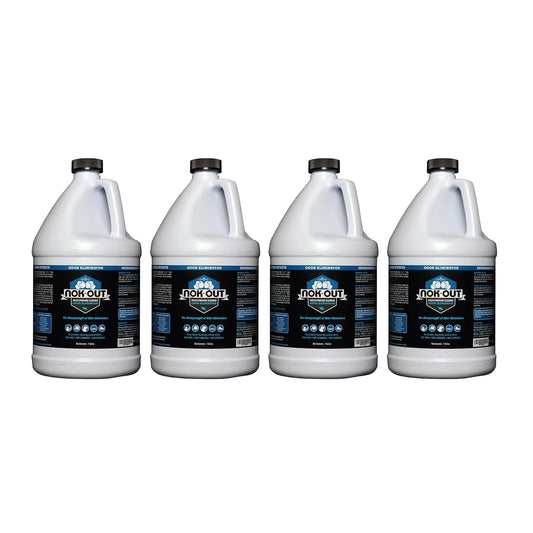 Odor Remover, Pet Deodorizer and Cleaning Spray, Made in the USA, 1 Gallon, 4-Pack