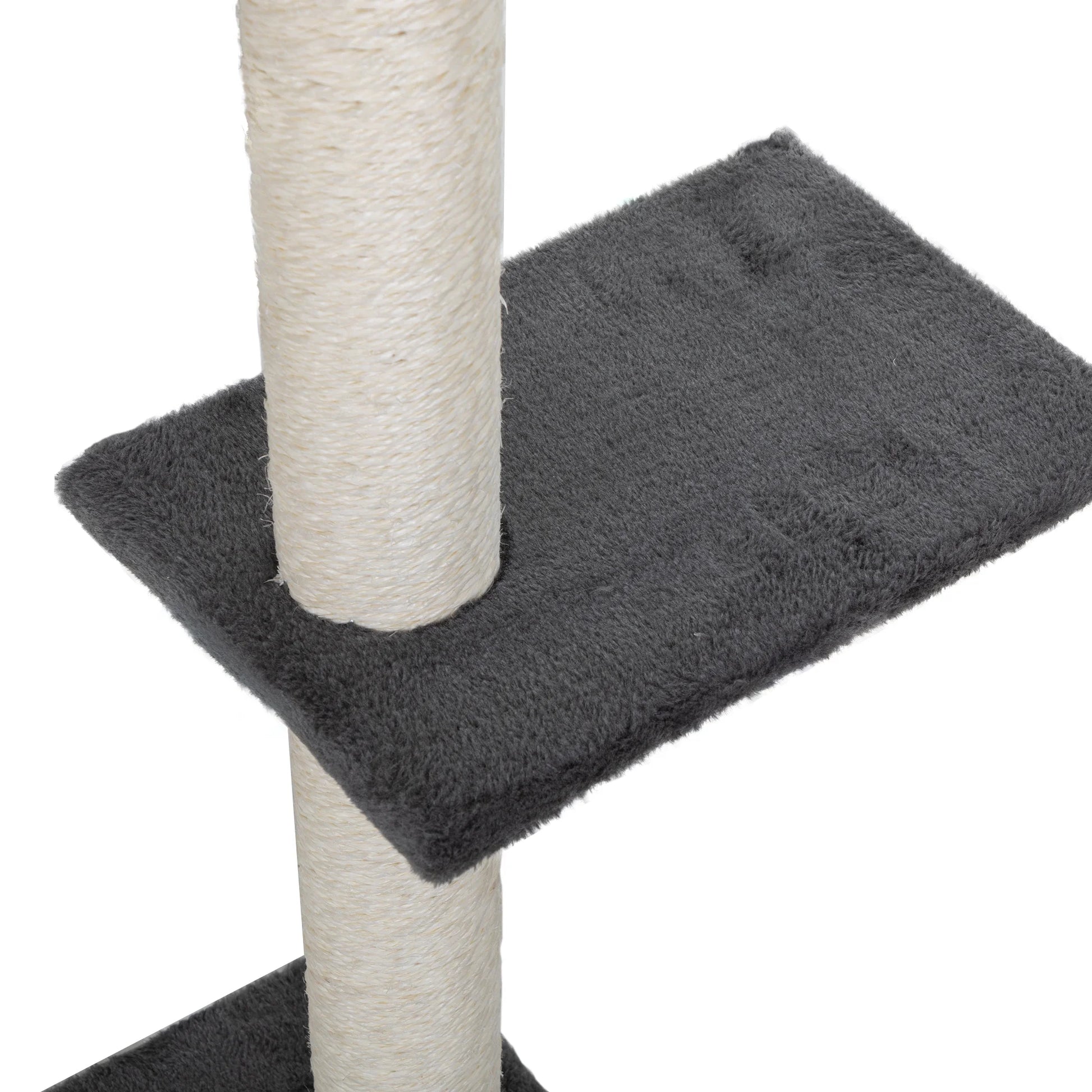 Cat Wall Shelves and Perches Set of 5, Indoor Cat Condo for Sleeping Playing Lounging Climbing Cat Tree House, Gray