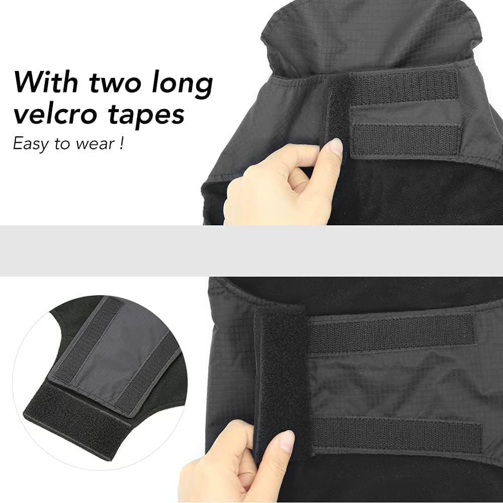 Dog Raincoat Waterproof Coats,Dog Jacket High Visibility Warm Vest Dog Clothes for Small Medium Large Dogs(Blue-L)