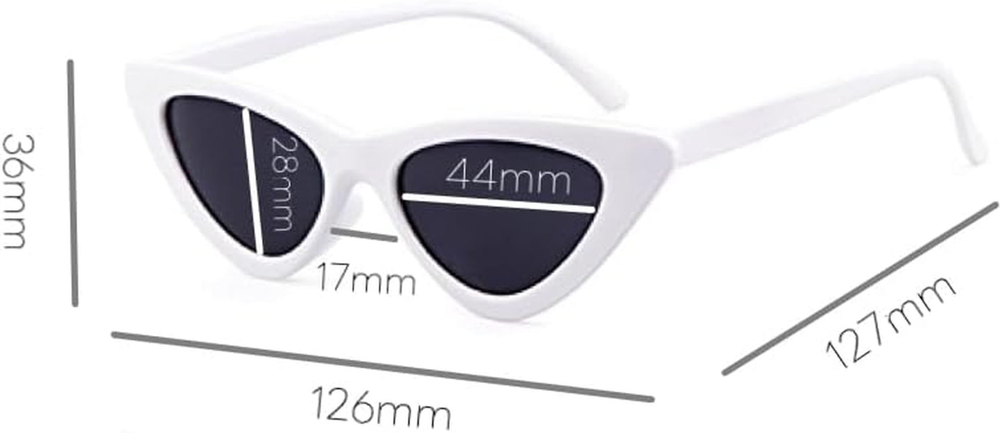 Retro Vintage Narrow Cat Eye Sunglasses for Kids Heart Shaped Sunglasses