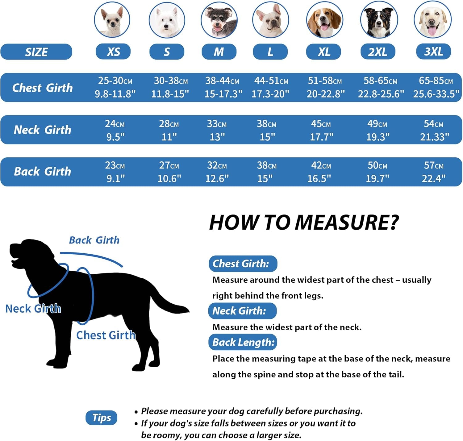 Fleece Hoodie, Windproof Waterproof Coat, Winter Warm Jacket, Cold Weather Pet Apparel Clothes Vest for Small Medium Large Dogs (M, Blue)