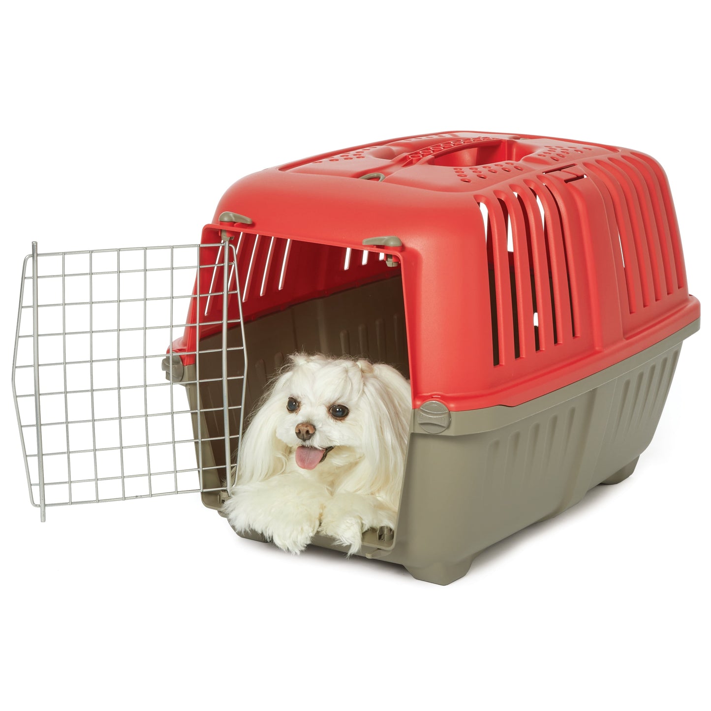 Spree Hard-Sided Pet Carrier, 24-Inch, Red, 1-Door