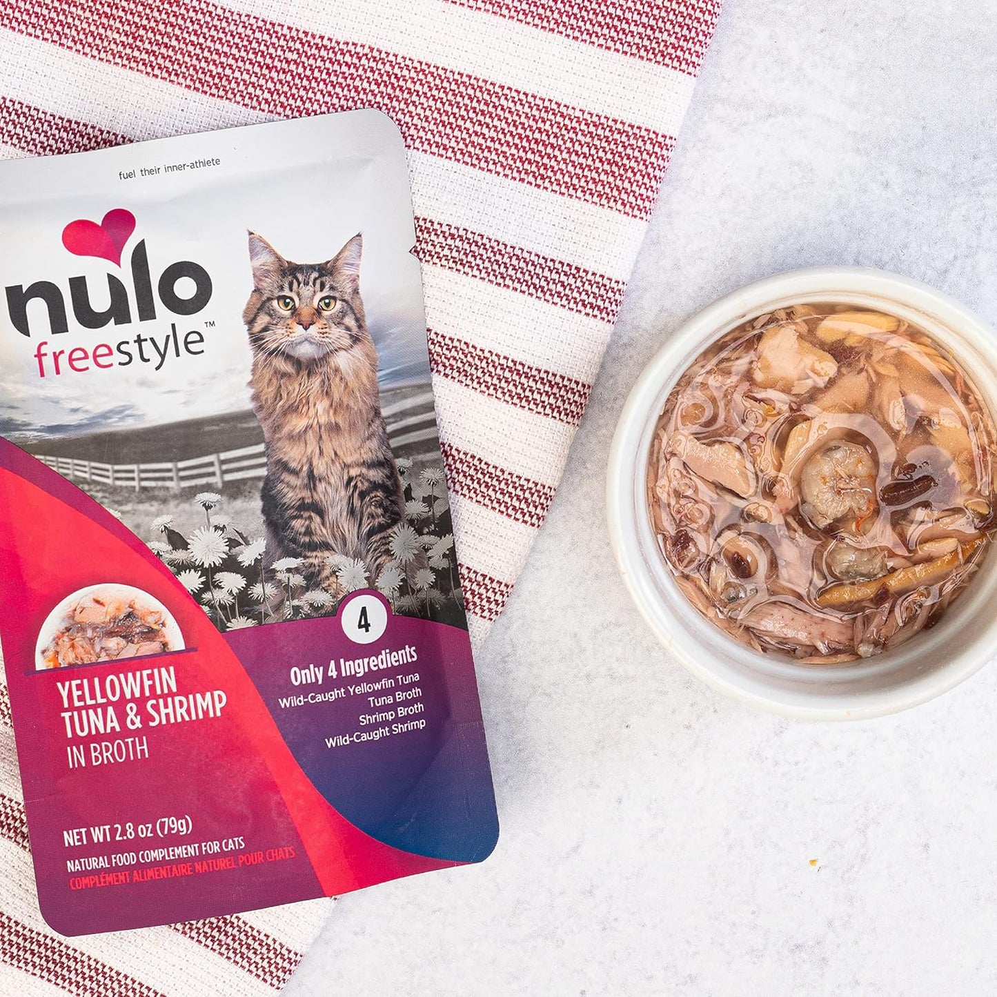Freestyle Cat & Kitten Wet Cat Food Pouch, Premium All Natural Grain-Free Soft Cat Food Topper with Amino Acids for Heart Health and High Animal-Based Protein