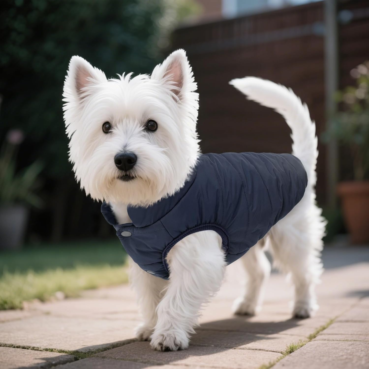 Dog Winter Coat - Waterproof Windproof Dog Jacket, Warm Snowproof Doggie Puffer Vest for Cold Weather, Lightweight Snow Coats for Small Medium Large Dogs (3XL, Blue)