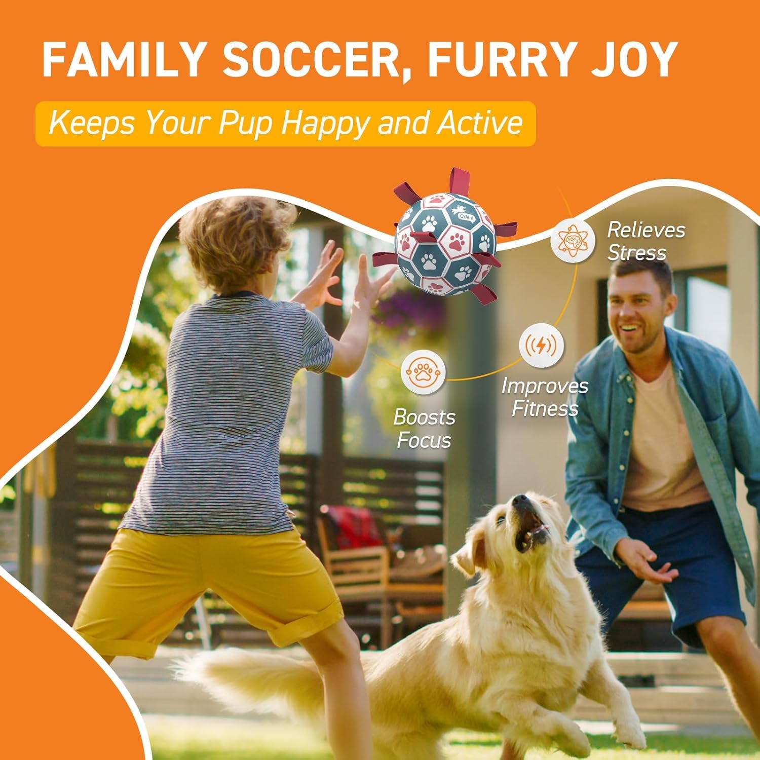Dog Balls, World Cup Soccer Ball with Straps, Durable Herding Balls for Small Medium Pet, Puppy Birthday Gifts, Dog Water Toy, Pet Toys Puppy Ball (6 Inch)
