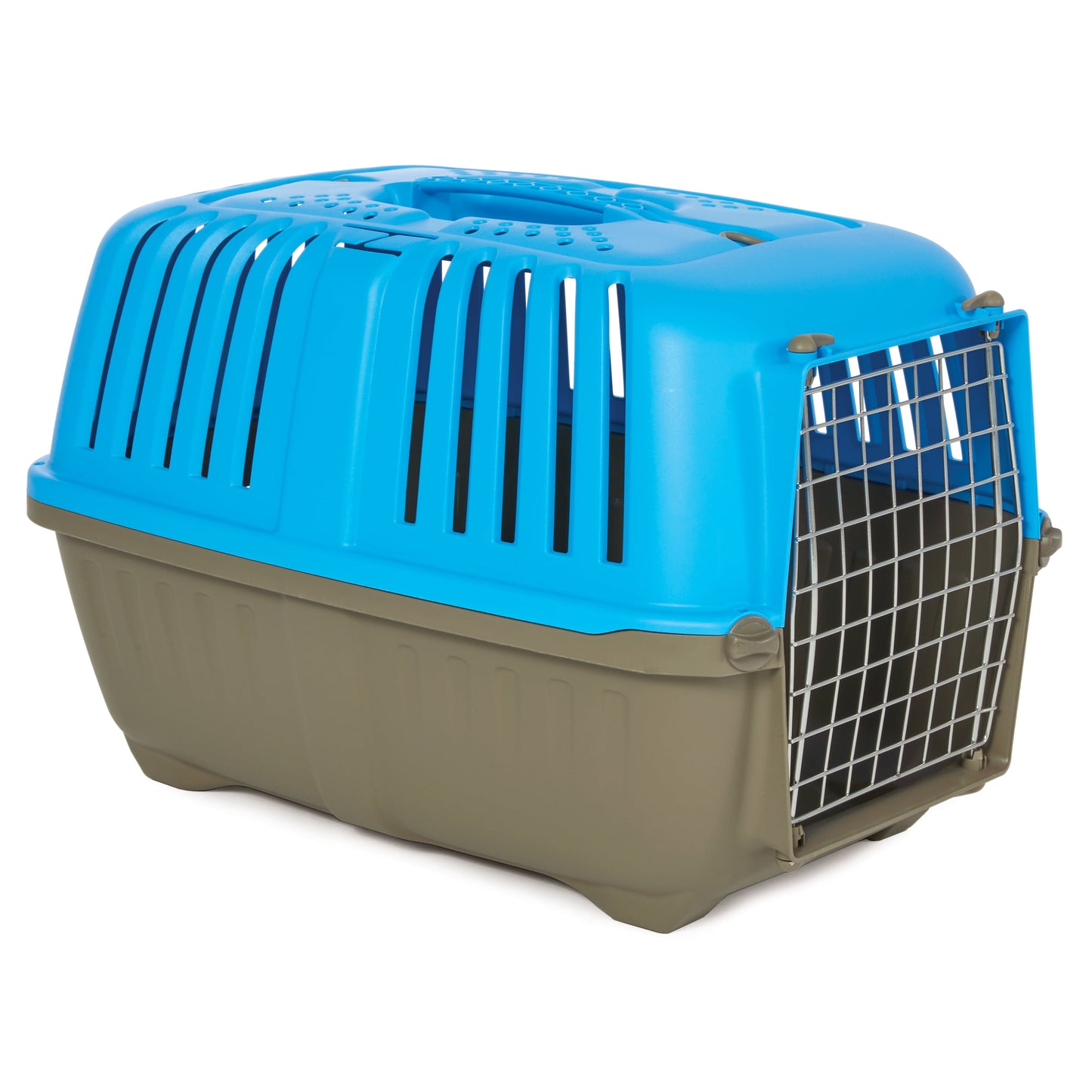 24 Inch Spree Travel Pet Carrier for Dog or Cat with Steel Door, Blue
