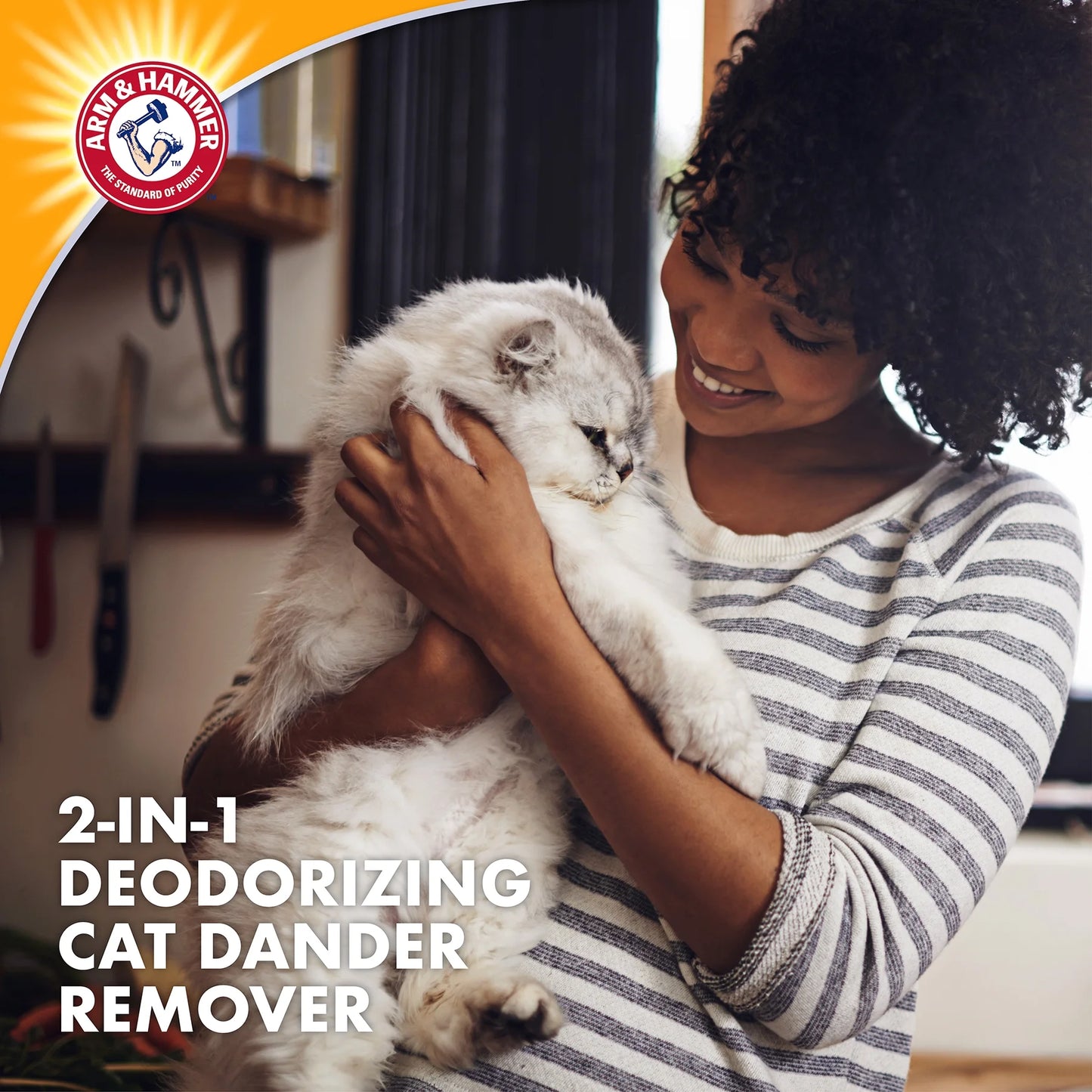 Deodorizing & Dander Reducing Cat Shampoo, Lavender Chamomile Scent, 20 Oz