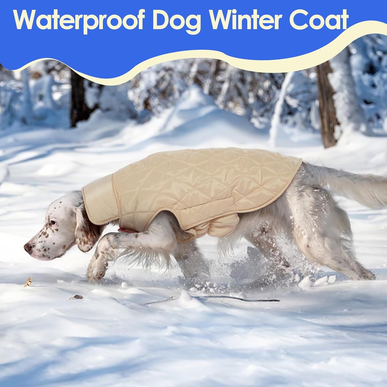 Dog Jackets for Winter, Reversible, Windproof, Waterproof, Warm Dog Coat - British Style Plaid Dogs Winter Vest, Pink, 3XL
