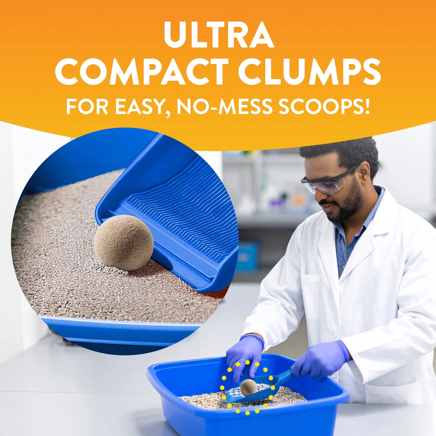 Hardball Lightweight Cat Litter, Clumping, No-Mess Scooping, Multi-Cat, 15 Lb