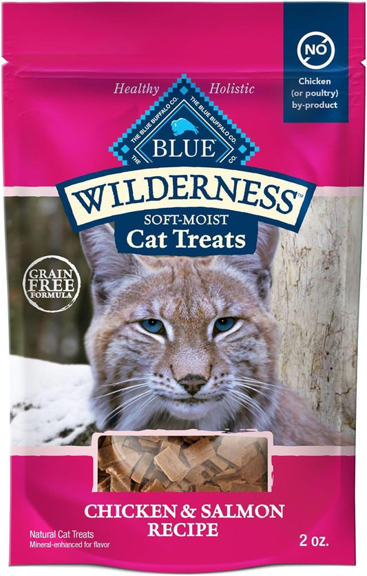 Wilderness Grain Free Soft-Moist Chicken & Salmon Cat Treats, 2-Oz. Bag