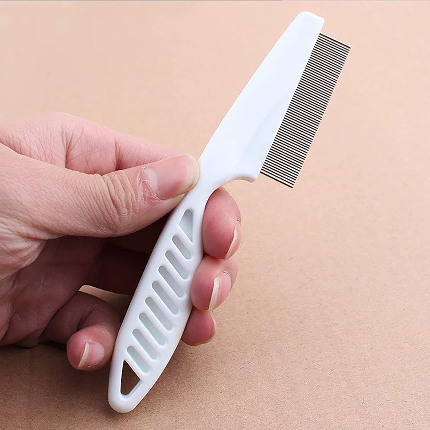 Double-Sided Pet Grooming Rake Comb for Dogs and Cats - Undercoat Dematting Tool with Flea Comb Set (Blue/11 Tooth)