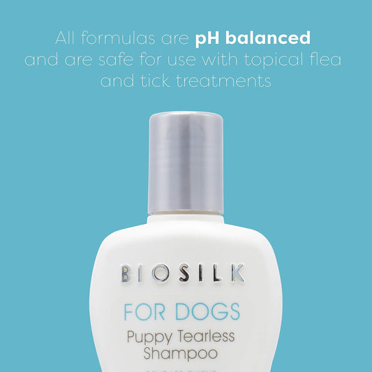 for Dogs Silk Therapy Puppy Tearless Shampoo for Dogs | Best Shampoo for Puppies and Great for All Dogs and Breeds| 12 Ounce Bottle of Dog Shampoo