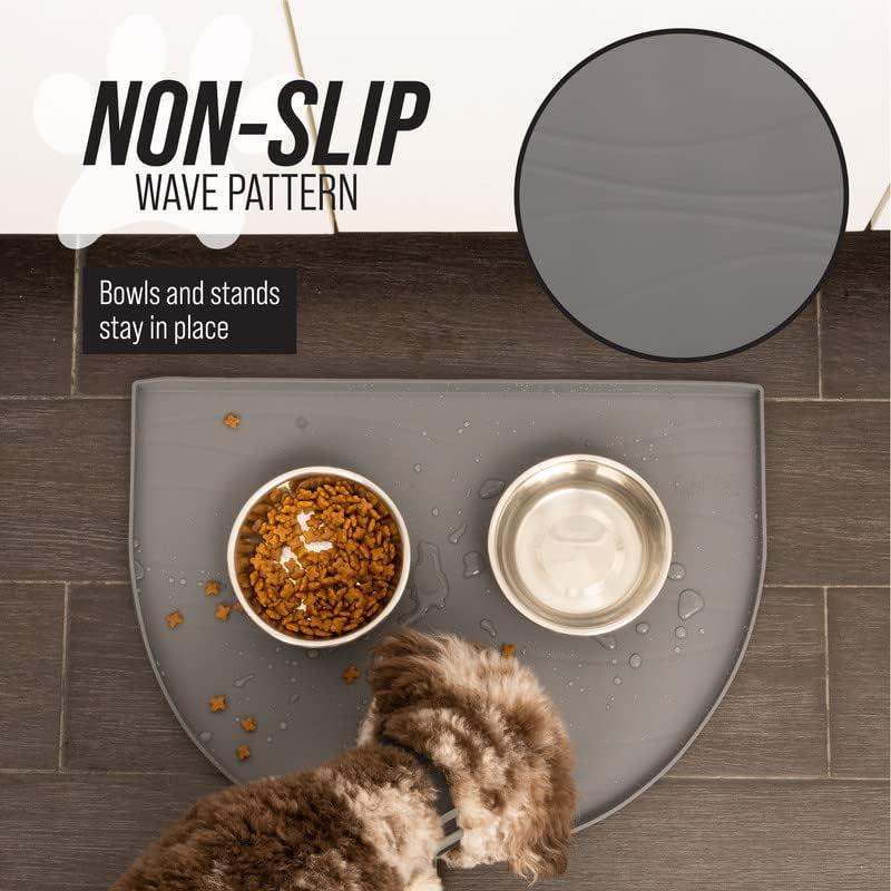 Fountain Mat, Silicone Water Mat Designed for Pet Fountains, Dog Gravity Water Bowls, Automatic Dispensing Cat Feeders