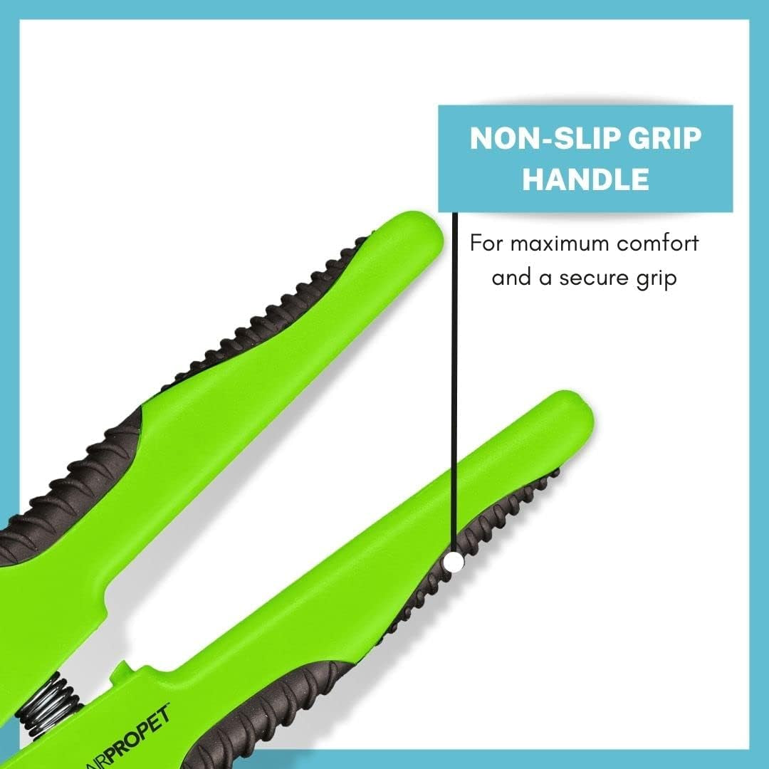 Large Dog Nail Clippers, Built-In Safety Guard, Stainless Steel Cutting Blades, Non-Slip Grip, Precise Cut, Trimmer for Large-Sized Dogs,Yellow