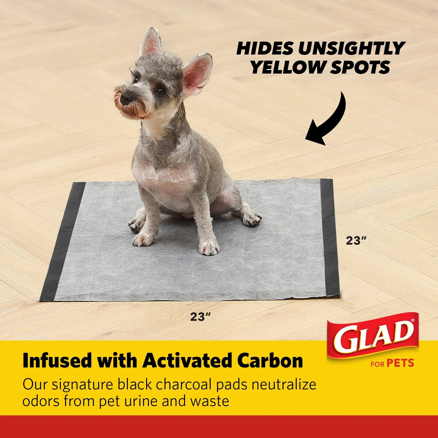 Activated Charcoal Leak-Resistant Training Pads for Dogs, 23In X 23In, 30 Count