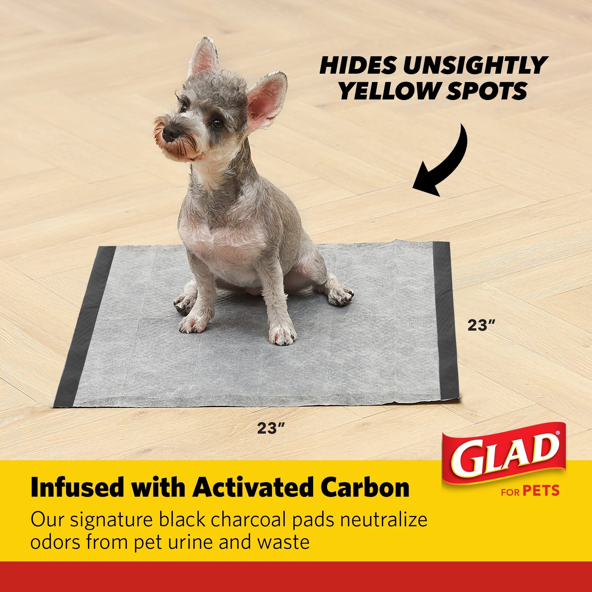 Activated Charcoal Leak-Resistant Training Pads for Dogs, 23In X 23In, 30 Count