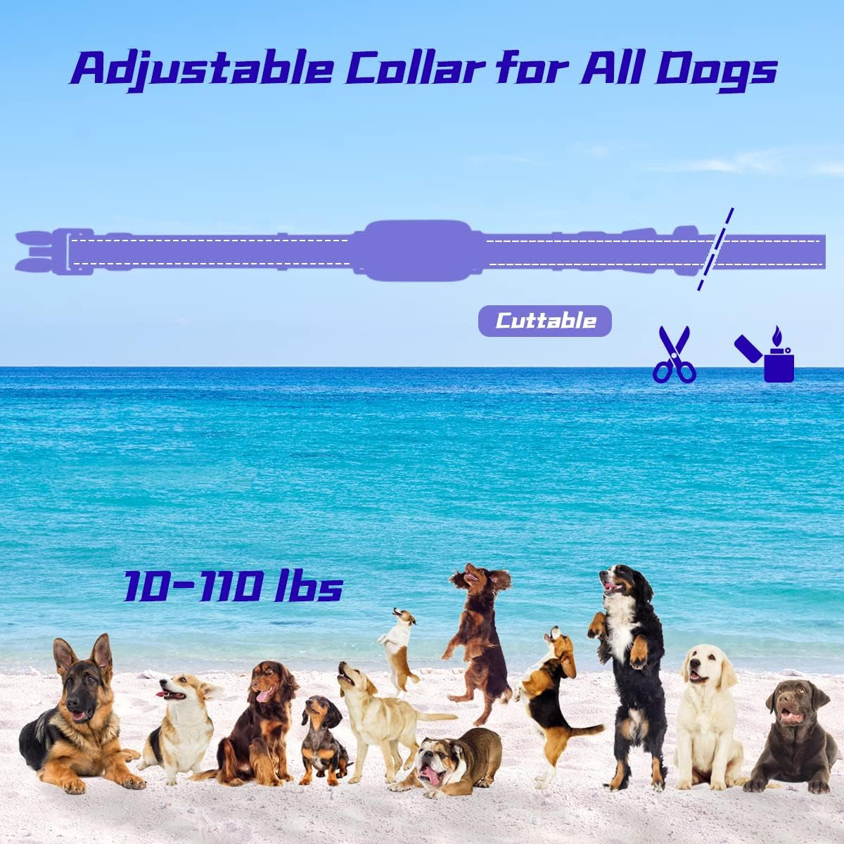 Dog Training Collar with 3300Ft Remote Range 4 Training Modes Rechargable IPX7 Waterproof Electric Dog Collar with Remote for Large Medium Small Dogs