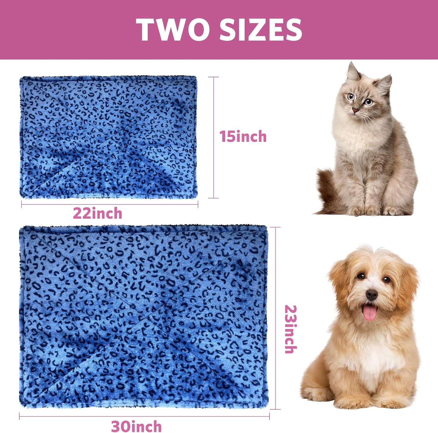 Self Warming Cat Bed, Super Soft Cat Dog Pet Bed, Super Soft Cat Dog Pet Bedthick Fabric, Double-Sided Usable Washable, Non Electric.