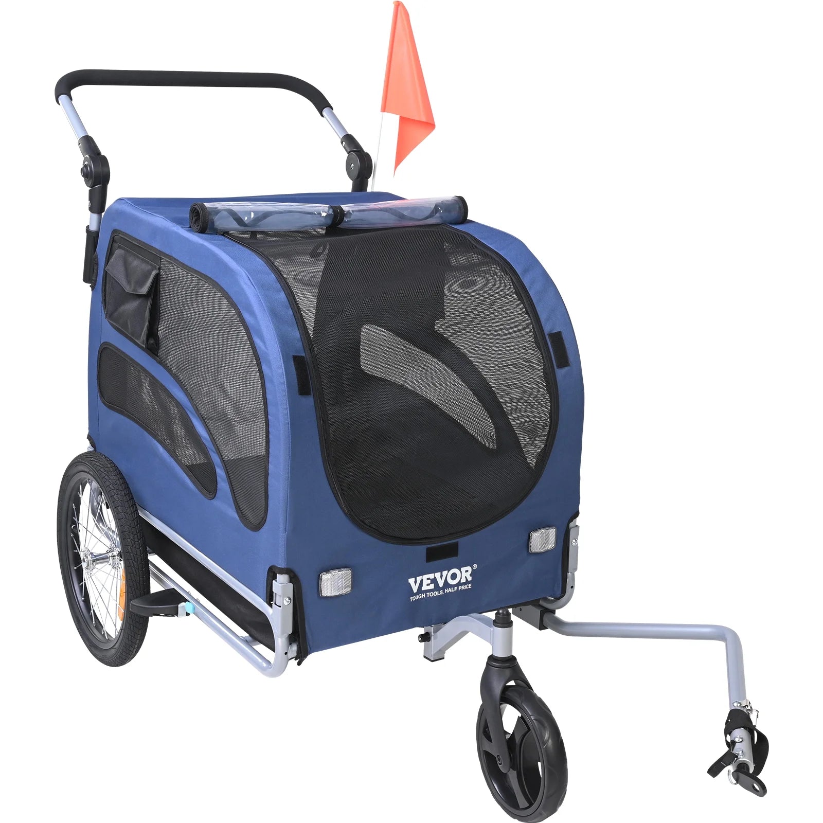 Pet Bicycle Trailer and Stroller, Water Resistant Bike Carrier Dogs and Cats
