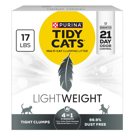 Purina  Lightweight 4-In-1 Strength Odor Control, Multi Cat, Low Dust, Clumping Cat Litter