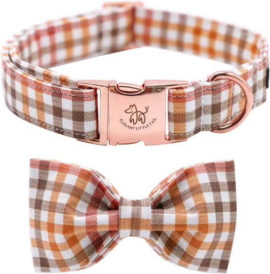 Dog Collar with Bow, Comfotable Dog Bowtie, Bowtie Dog Collar Adjustable Dog Collars for Small Medium Large Dogs