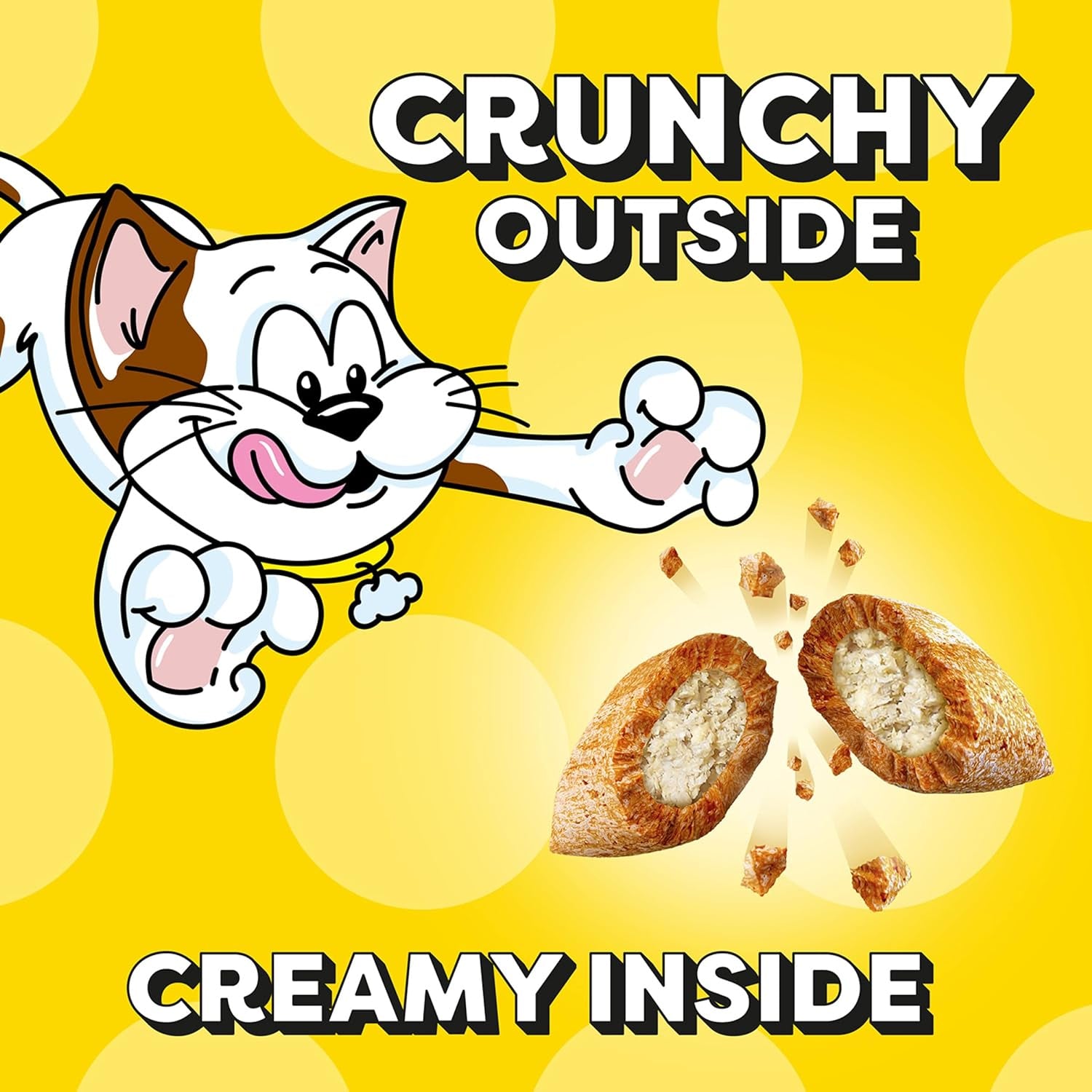 Classic Crunchy and Soft Cat Treats, Seafood Medley Flavor, 30 Oz. Tub