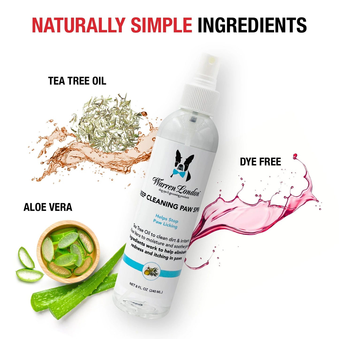 'S Deep Cleaning Paw Spray for Dogs