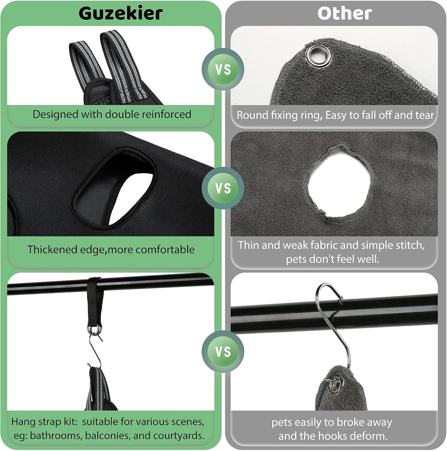 Pet Dog Grooming Hammock Harness for Cats & Dogs, Dog Sling for Grooming, Dog Hammock Restraint Bag with Nail Clippers/Trimmer, Nail File, Pet Comb,Ear/Eye Care