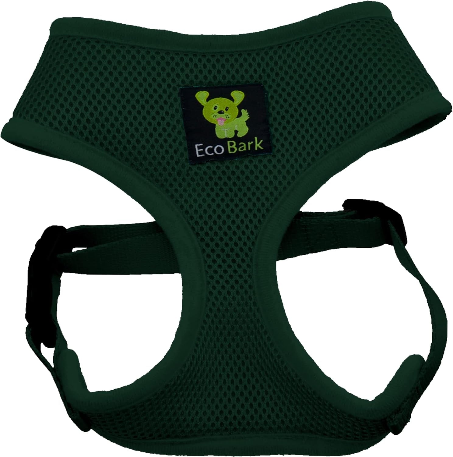 Dog Harness - Eco-Friendly Max Comfort Harnesses - Luxurious Soft Mesh Halter - over the Head Harness Vest- No Pull and No Choke for Small, Toy Breed, and Teacup Dogs (XS, Dark Green)
