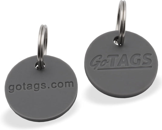 Pet ID Rubber Tag Silencer with Connector, Great for Dog and Cat Tags, Silences Annoying Tag Noise (2 Pack)