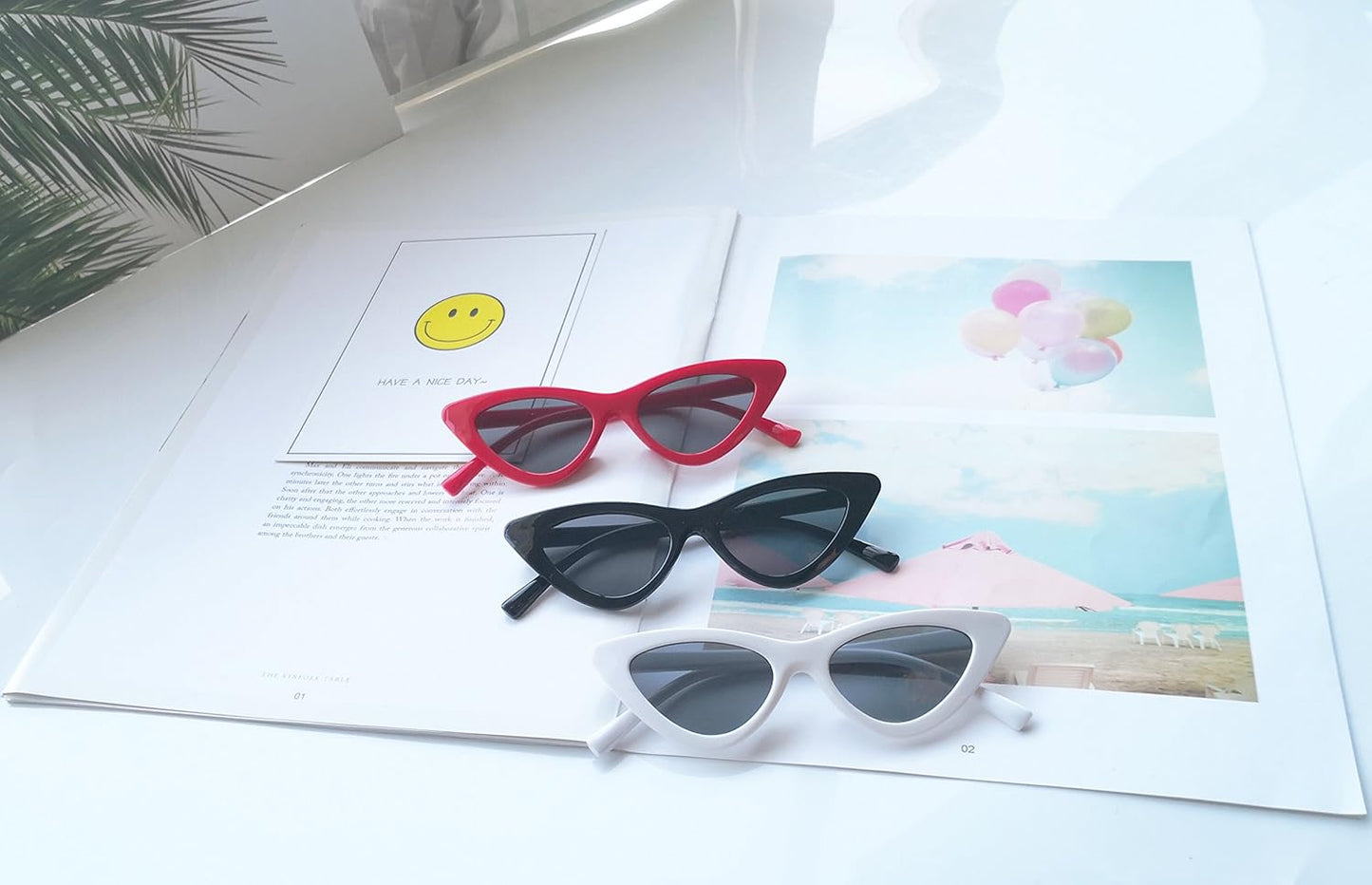 Retro Vintage Narrow Cat Eye Sunglasses for Kids Heart Shaped Sunglasses