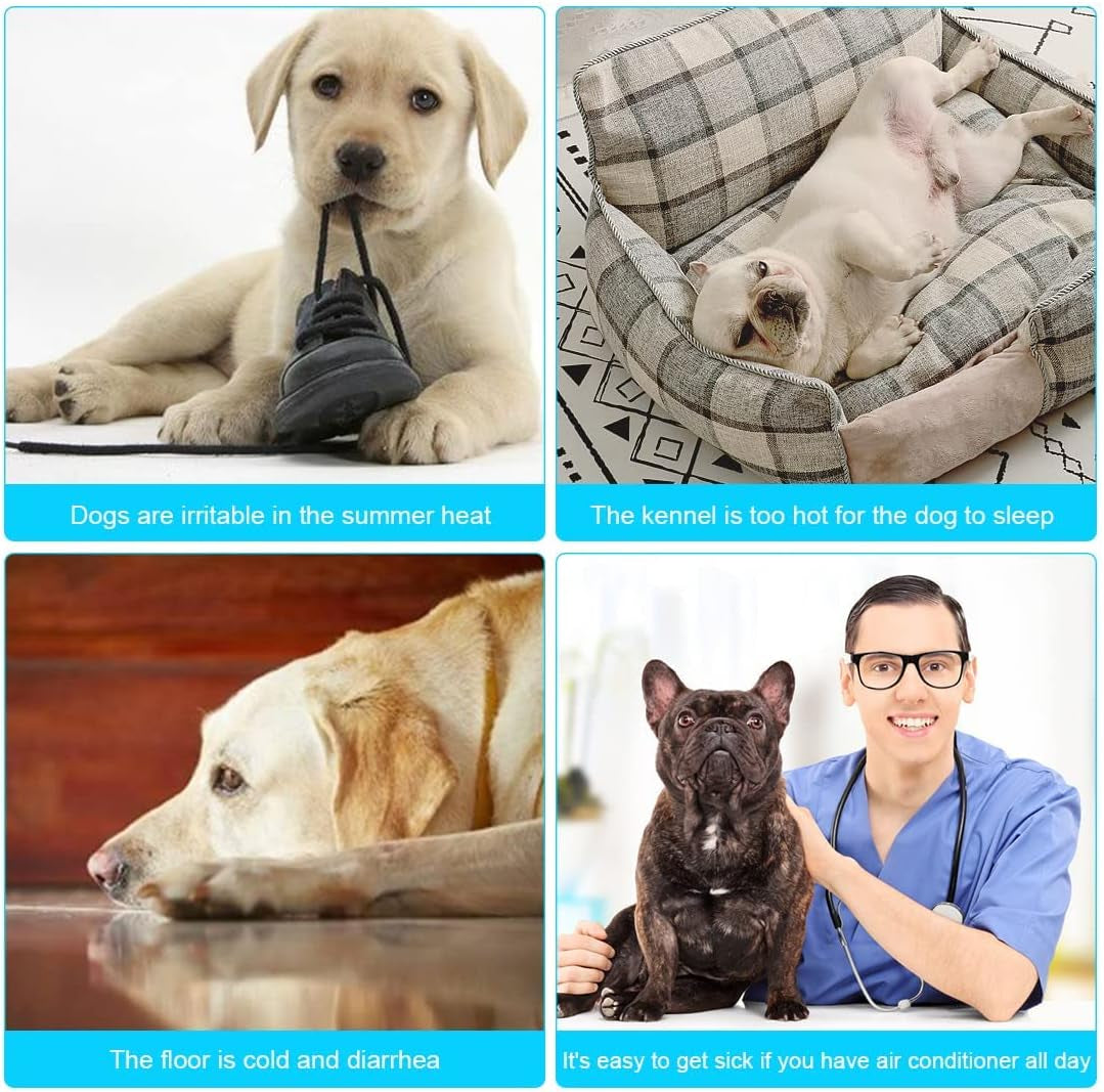 Dog Self Cooling Mat Pet Washable Cooling Pads Blanket Sleeping Kennel Mat,Ice Silk Sleep Mat Pad Non-Toxic Breathable Sleep Bed Beach for Large Dogs Cats (Blue, 27.5X39.4 In)