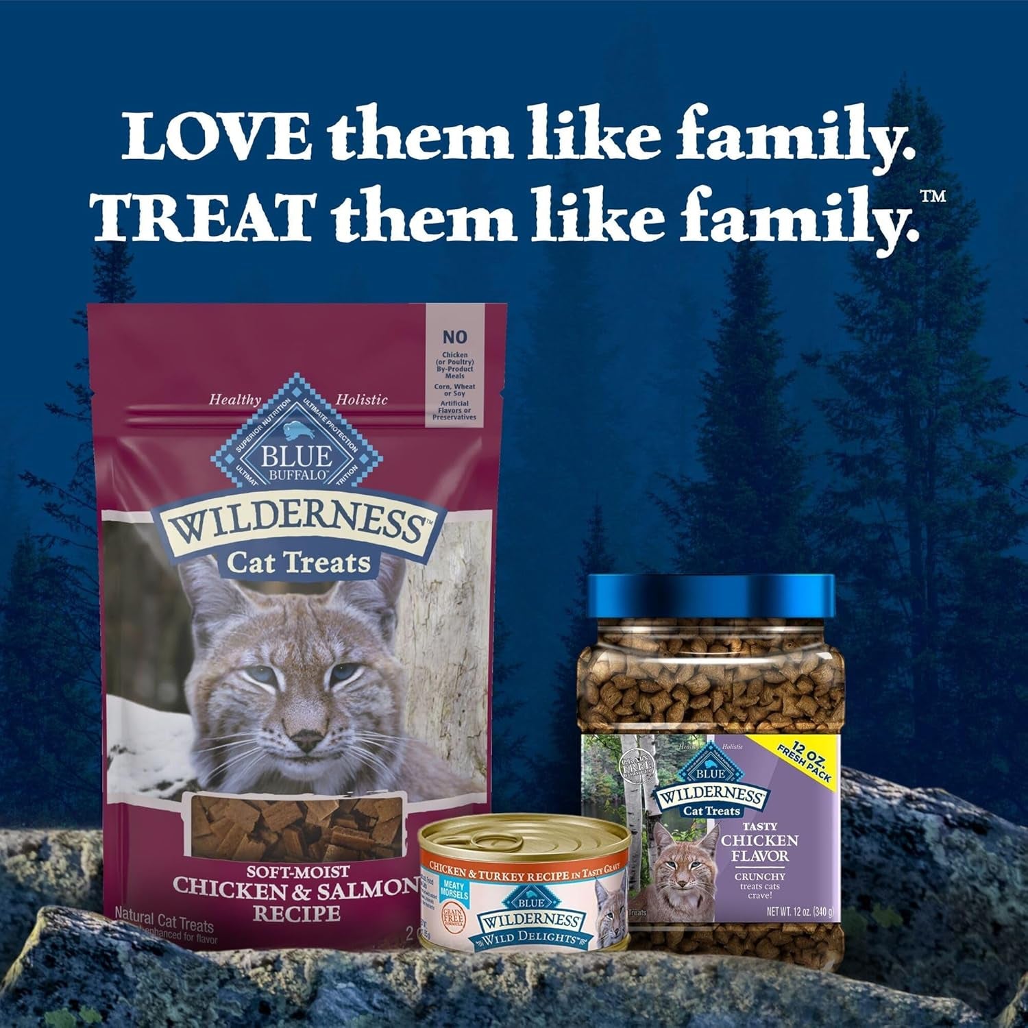 Wilderness Grain Free Soft-Moist Chicken & Salmon Cat Treats, 2-Oz. Bag