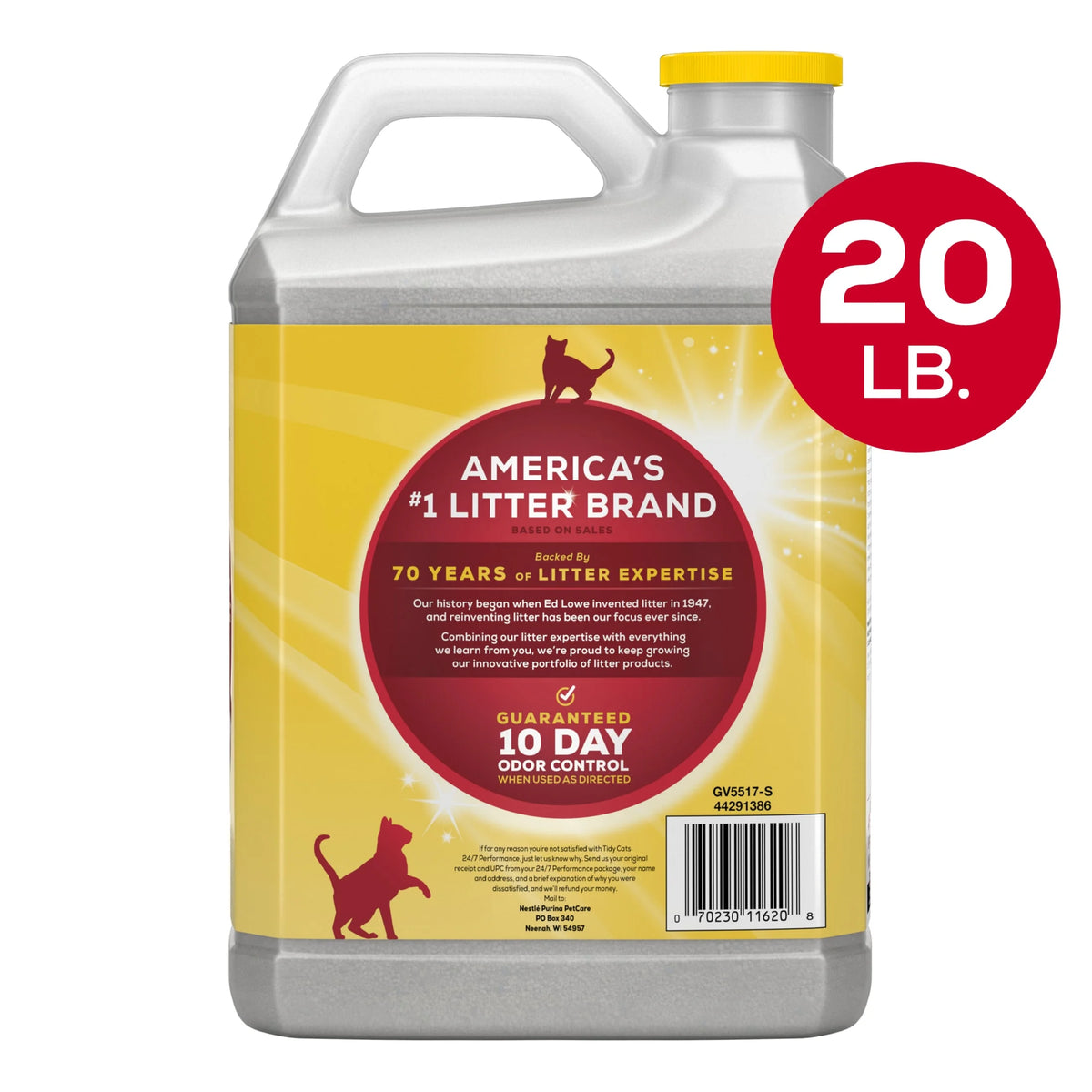 Purina  24/7 Performance Clumping Cat Litter, Clean Linen Scent, 20 Lb Jug
