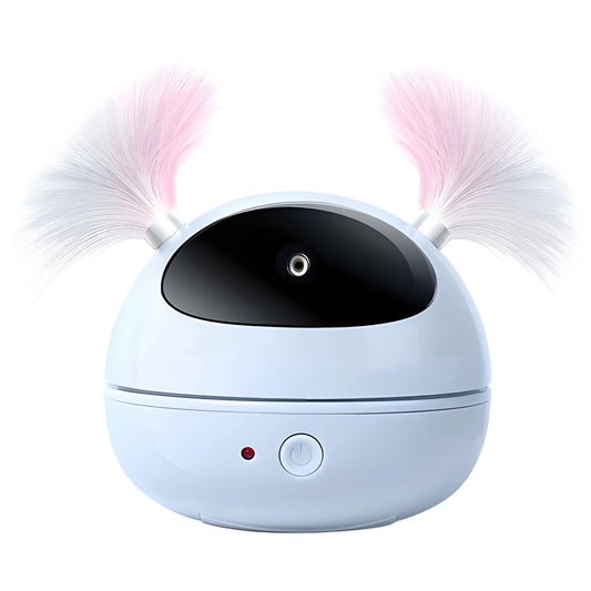 Interactive Cat Toys with Unique Roly-Poly Design, Automatic Lazer Pointer for Cat for Fun Indoor Play, Cat Gifts for Cat Owners and Their Pets, Blue