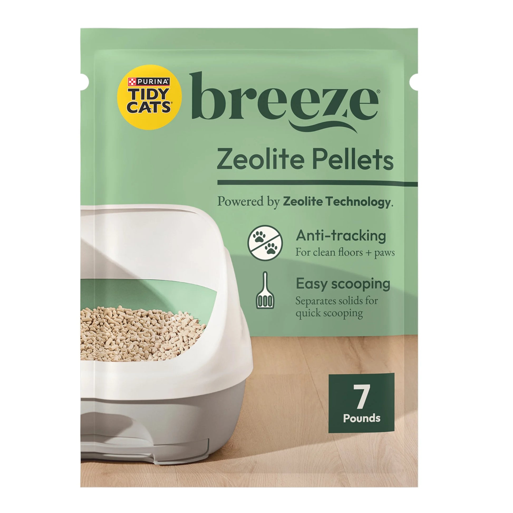 Purina  Breeze Unscented 99.9 Percent Dust Free, Multi Cat, Zeolite Pellet Cat Litter Refill