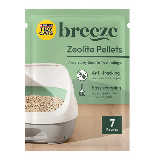 Purina  Breeze Unscented 99.9 Percent Dust Free, Multi Cat, Zeolite Pellet Cat Litter Refill