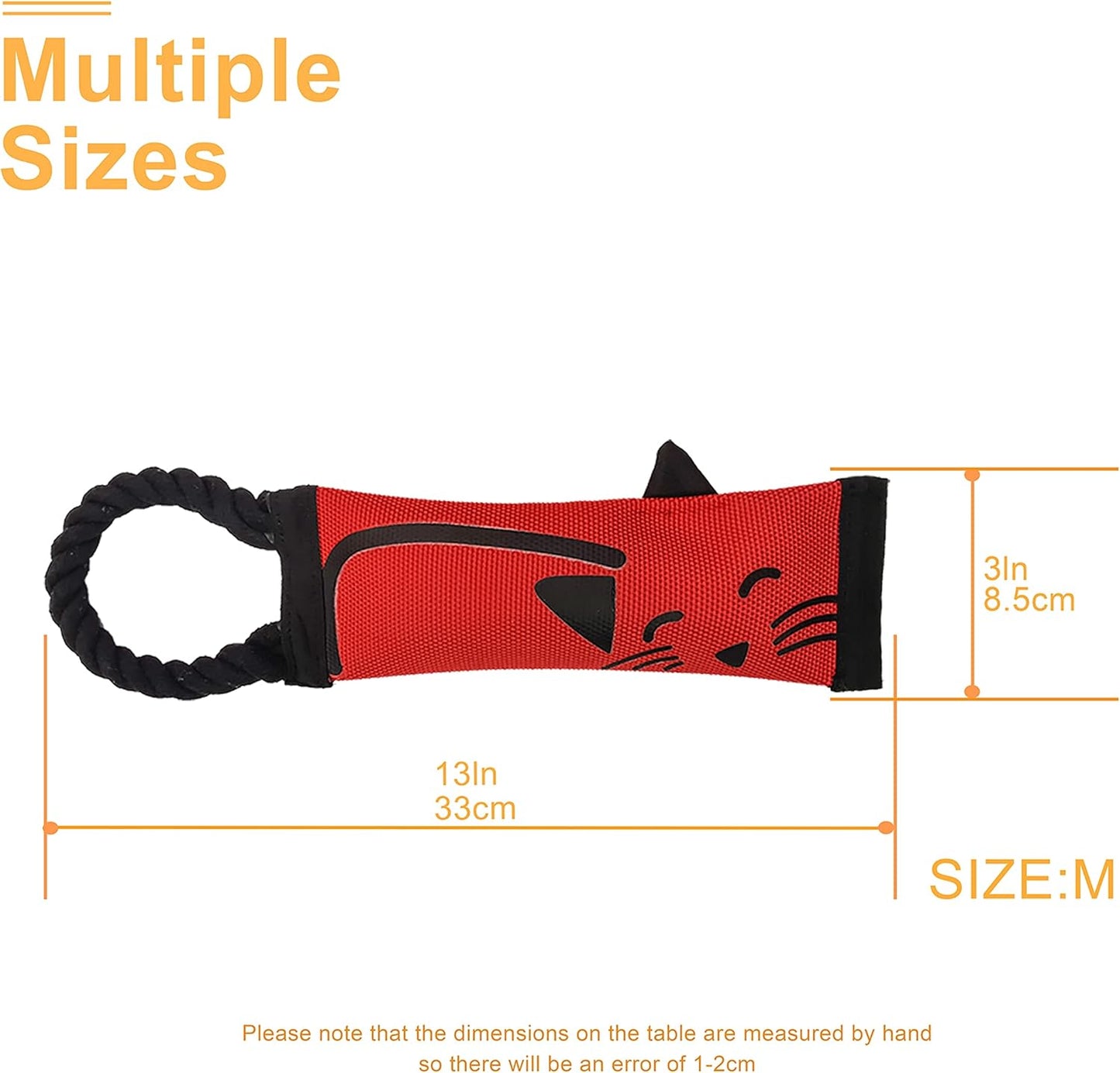 Fire Hose Interactive Squeaking Water Dog Toy, Dog Toys for Tug O War, Durable Dog Chew Toy with Squeakers, No Stuffing Dog Toy with Ropes for Small, Medium & Large Dogs