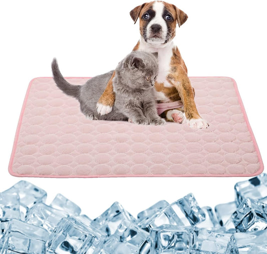 Dog Cooling Mat Large Cool Pad Summer Pet Bed for Dogs Cats Kennel Pad Breathable Self Coolings Blanket Crate Sleep Machine Washable