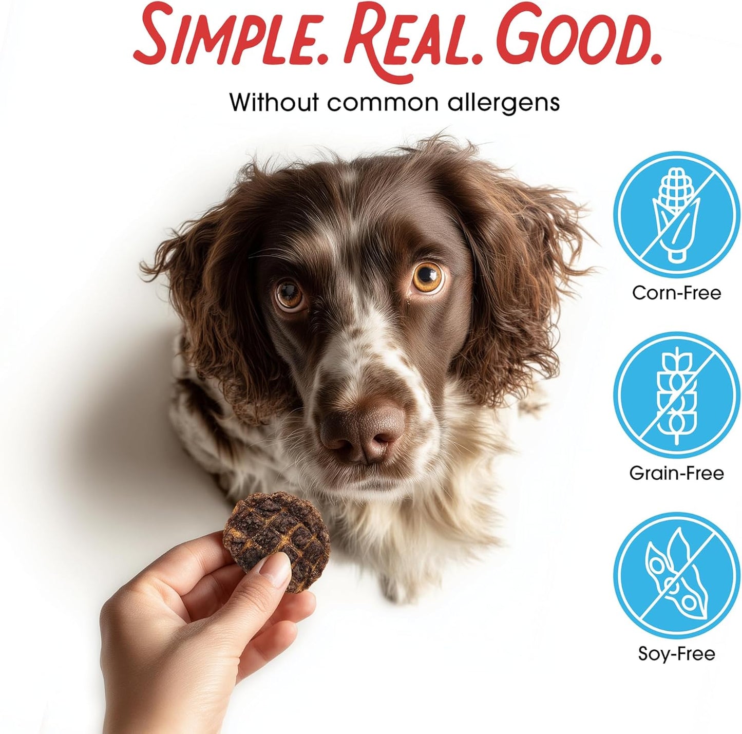 Dogs Love Beef Jerky Dog Treats with Only 3 Ingredients and No Fillers, 13.5 Ounce Bag