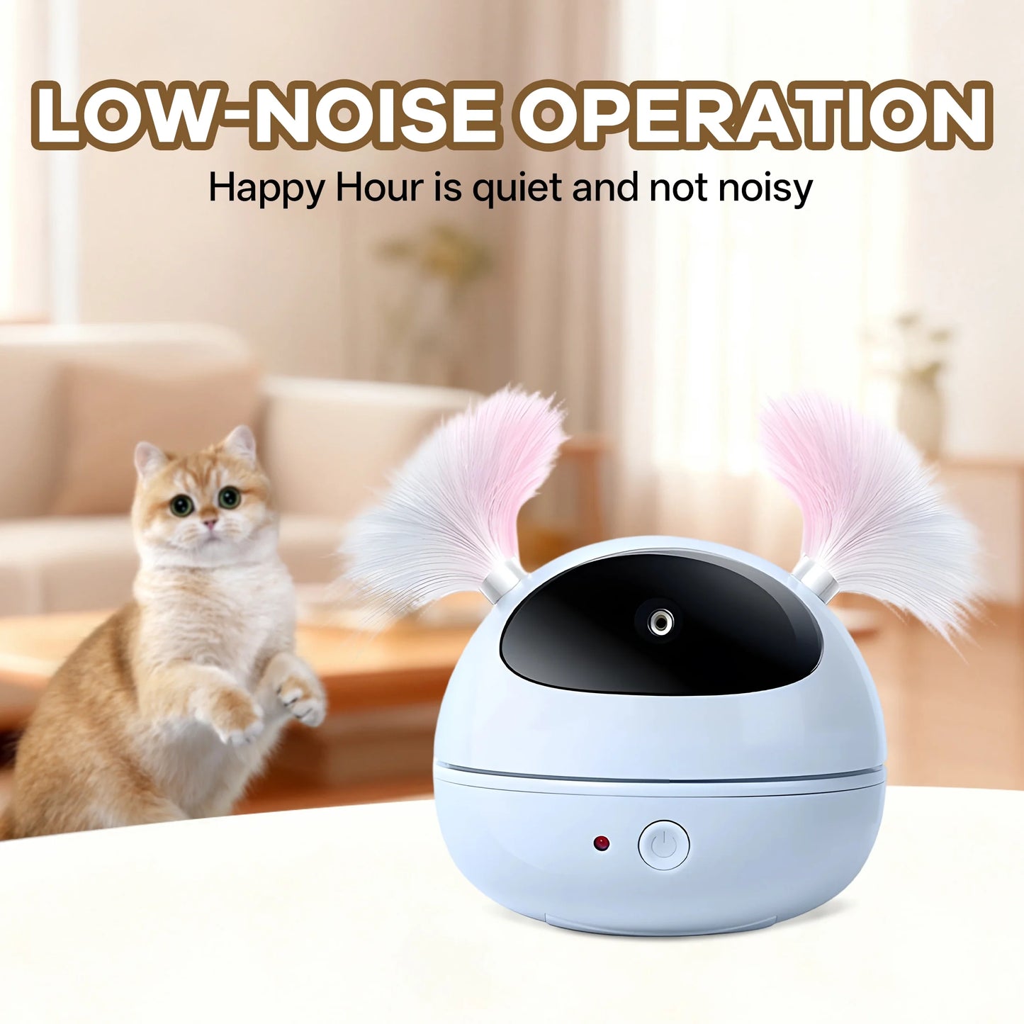 Interactive Cat Toys with Unique Roly-Poly Design, Automatic Lazer Pointer for Cat for Fun Indoor Play, Cat Gifts for Cat Owners and Their Pets, Blue