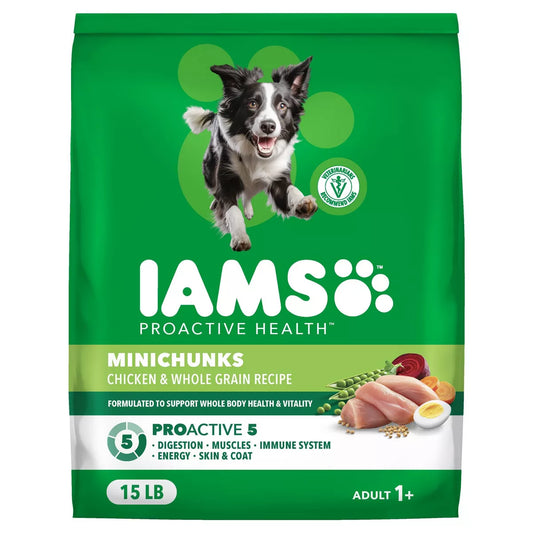 IAMS Proactive Health Chicken and Whole Grain Flavor Minichunks Dry Dog Food