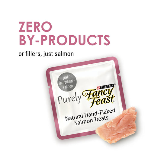 Purina  Purely, Lickable Wet Cat Treats, Salmon, (5) 10 Ct Pouches