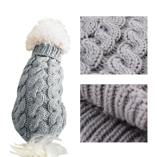Dog Sweater Dog Sweaters for Small Dogs or Cats,Warm Dog Clothes Shirt Coat for Winter
