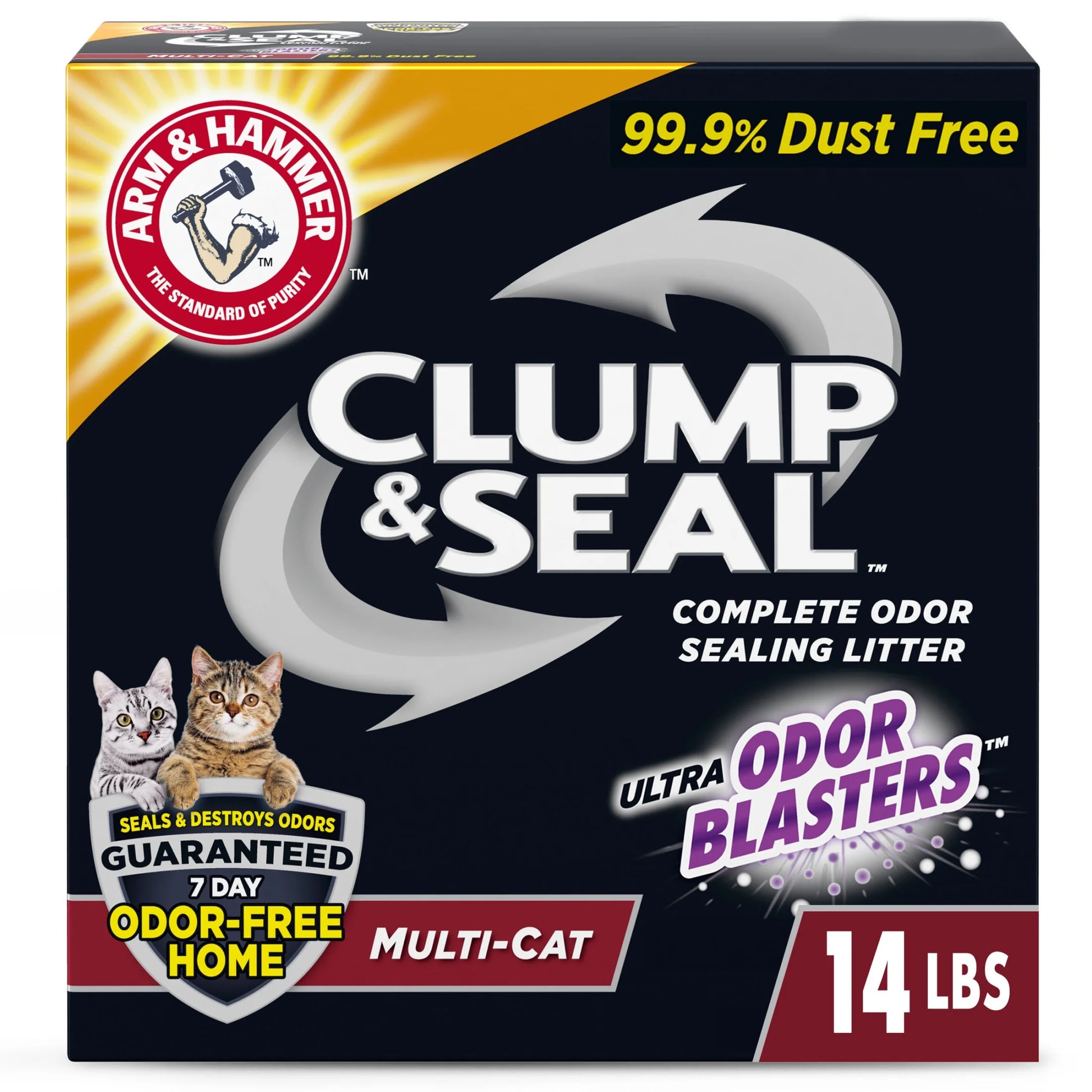 Clump & Seal Multi-Cat Complete Odor Sealing Clumping Cat Litter, 14 Lb